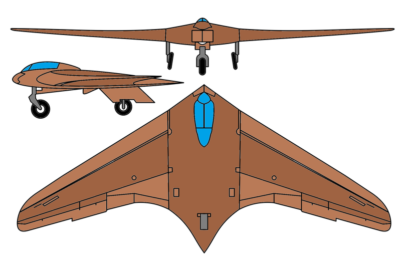Illustration for article titled No es una nave de Star Wars, es el avión futurista que diseñaron los nazis para ganar la guerra